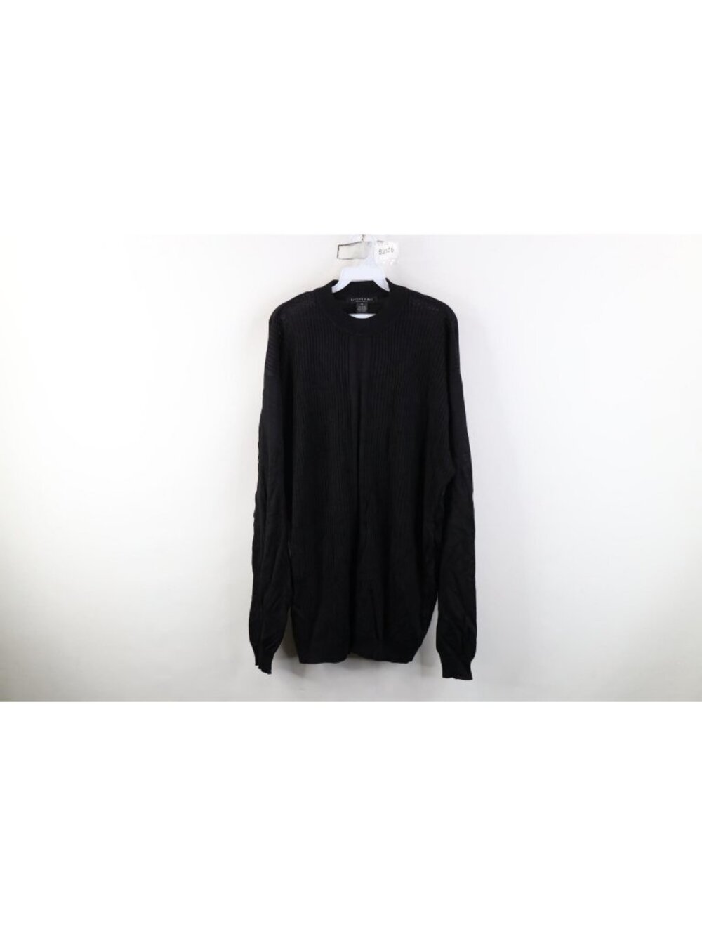 Vintage 90s Streetwear Mens 2XL Blank Rayon Gabardine Blend Ribbed Knit Sweater